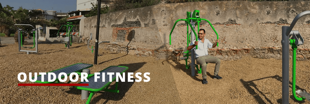 Outdoor fitness and gym equipment for parks