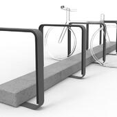 Fahrradständer aus Beton/Granit