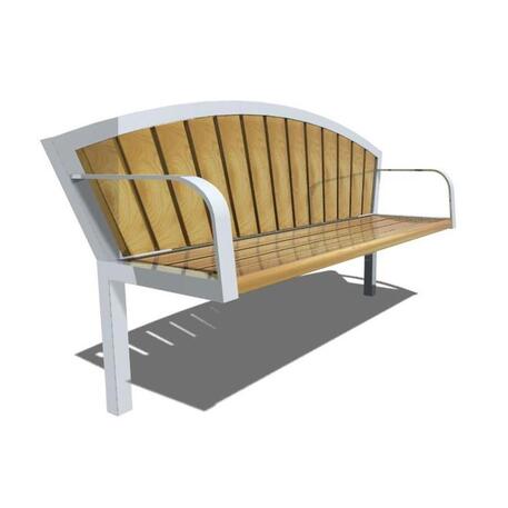 Metalinis suolas (suoliukas) su atlošu, pagamintas iš Iroko medienos 'Premium Collection / STF/13-04-95/MDL'