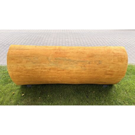 Massivholzbank mit Rückenlehne, aus Eichenholz gefertigt 'Premium Collection / STF/22-04-23/MDL'