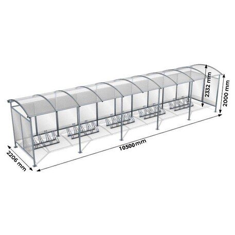 Bike Shelter 'Zorza 25_1050cm'