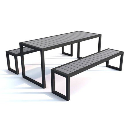 Metal bench + table 'Picnic_42'
