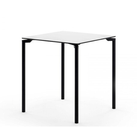 Metal square table for cafes, terraces 'LEG.04_690x690mm'