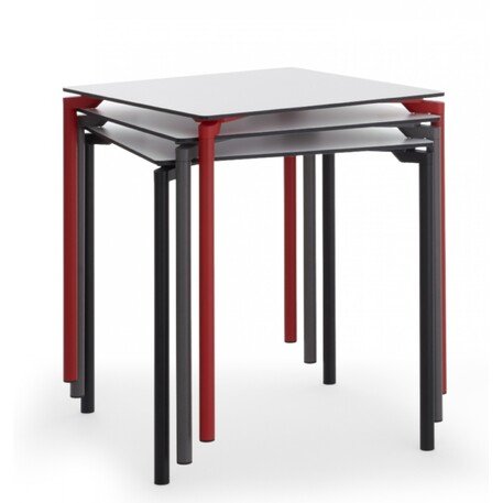 Tavolo quadrato in metallo per bar, terrazze 'LEG.04_690x690mm'