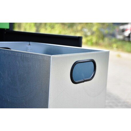 Metal litter bin for sorting 'Etna III 3x80L'