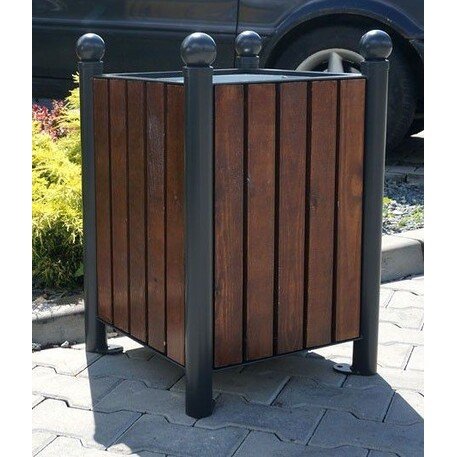 Metal litter bin 'BDS_PRMK_I-60L'