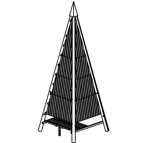 Children's playground element 'L3.43000 _Big Pyramid Tower, H/13m'