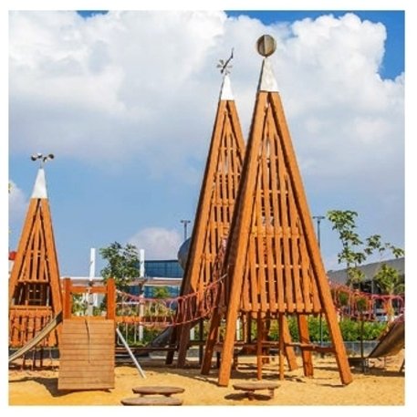 Children's playground element 'L3.43000 _Big Pyramid Tower, H/13m'