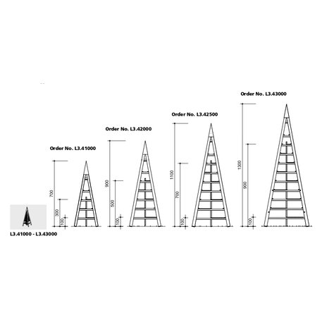 Children's playground element 'L3.43000 _Big Pyramid Tower, H/13m'