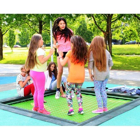 Trampoline for children 'MBG_524/Square large_D-150cm'