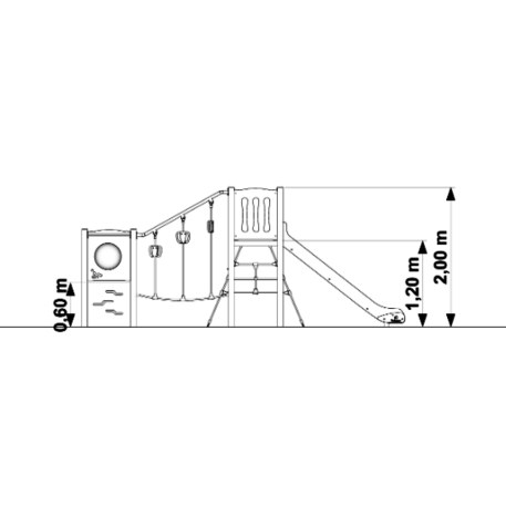 Bērnu rotaļu laukuma elements 'MBG-340/P1121'