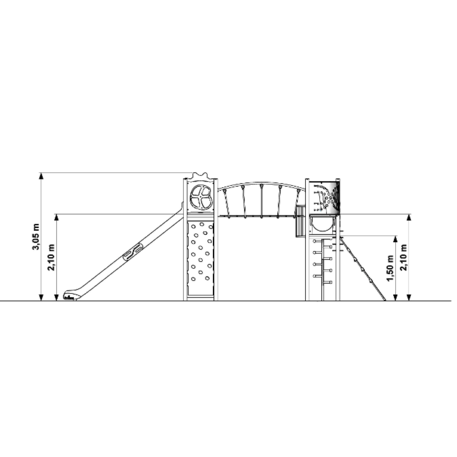 Bērnu rotaļu laukuma elements 'MBG-350/P1175'