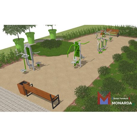 Outdoor fitness and gym equipment 'MBG_38/OFC-3A'