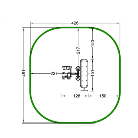 Outdoor fitness and gym equipment 'MBG_45/OFC-3A'