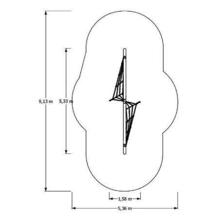 Vaikų žaidimo aikštelės kompleksas 'Laipiojimo sienelė MBG-408/P5250'