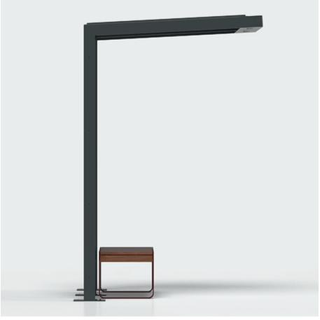 Autobusų stotelės stoginė, paviljonas 'Premium / Io_604-PE-2-COMP1'