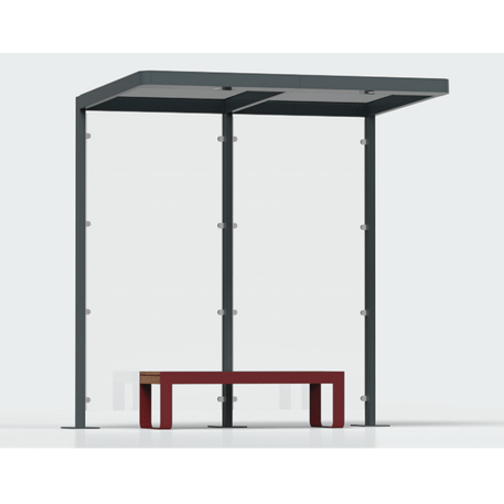 Autobusų stotelės stoginė, paviljonas 'Premium / Io_604-PE-2-COMP1'