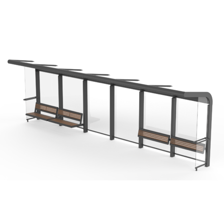 Autobusų stotelės stoginė, paviljonas 'BD/HOCKEY_WHC280.02/MDL'