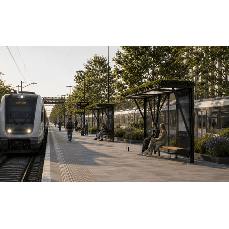 Autobusu pieturas nojume – paviljons 'Verde / 336cm'