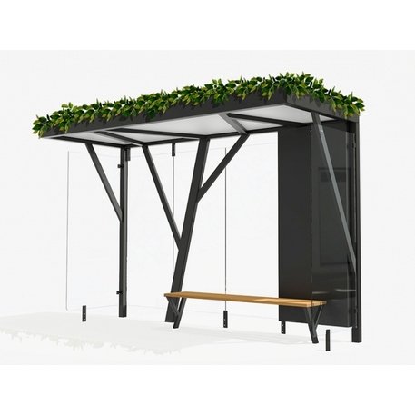 Autobusų stotelės laukimo paviljonas 'Verde / 336cm'