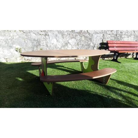 Žaidimų stalas su suolais vaikų aikštelėms 'MO_TA-4001-94'