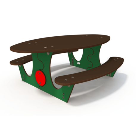 Žaidimų stalas su suolais vaikų aikštelėms 'MO_TA-4001-94'