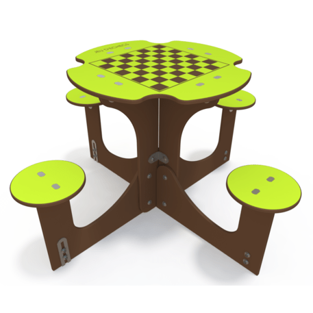 Žaidimų stalas su suolais vaikų aikštelėms 'MO_TA-6005-15'