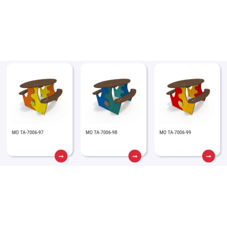 Žaidimų stalas su suolais vaikų aikštelėms 'MO_TA-7006-15'