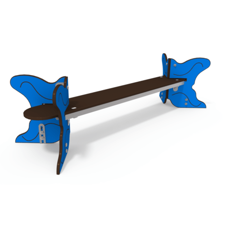 Spalvotas suoliukas vaikų žaidimo aikštelėms 'MO_BA-2005-14'