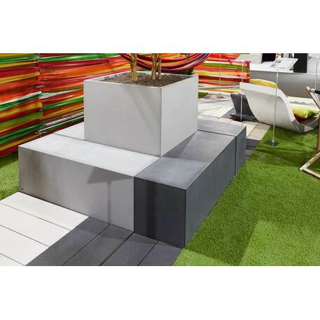 Betoninis lauko vazonas, gėlinė 'Big planter / 79x79xH/90cm'