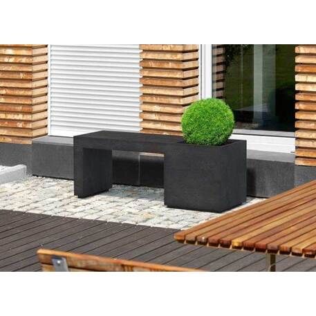 Betoninis lauko suolas su vazonu 'Regular / 001351'
