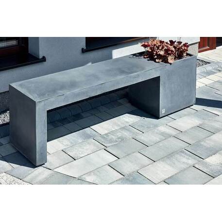 Betoninis lauko suolas su vazonu 'Regular / 001351'