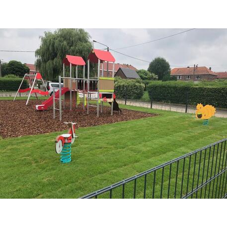 Spyruokliukas vaikų žaidimų aikštelėms 'Motociklas MBG-1006/RE 215-05'