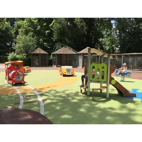 Spyruokliukas vaikų žaidimų aikštelėms 'Motociklas MBG-1006/RE 215-05'