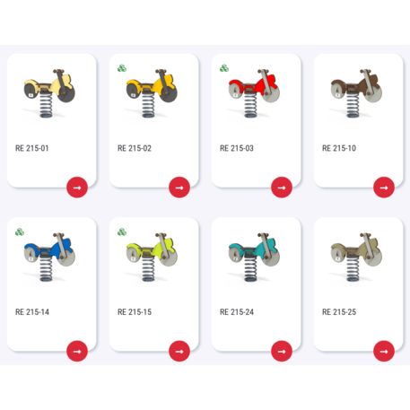Spyruokliukas vaikų žaidimų aikštelėms 'Motociklas MBG-1006/RE 215-05'