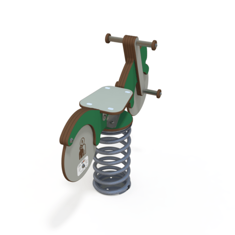 Spyruokliukas vaikų žaidimų aikštelėms 'Motociklas MBG-1006/RE 215-05'