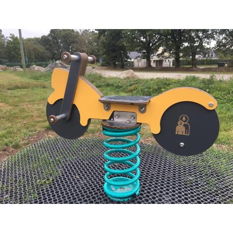 Spyruokliukas vaikų žaidimų aikštelėms 'Motociklas MBG-1006/RE 215-05'