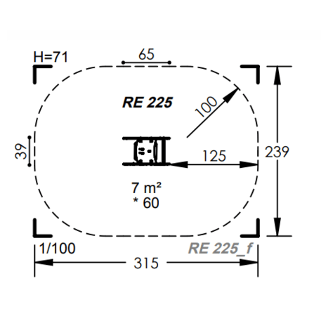 Spyruokliukas vaikų žaidimų aikštelėms 'MBG-1016/RE 225-02'