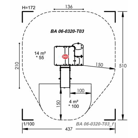 Vaikų žaidimų aikštelių įranga Baby linija – mažiesiems 'MBG-2014_BA 06-0320-T03'