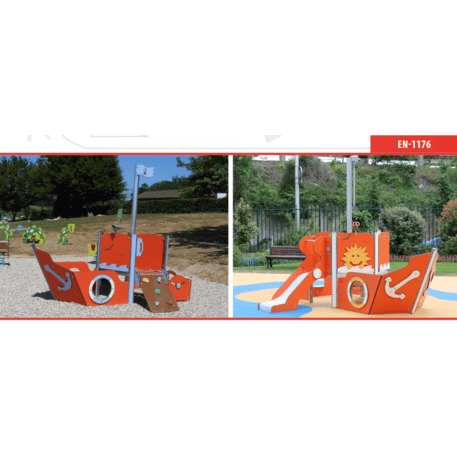  Vaikų žaidimo aikštelės kompleksas, kolekcija 'Piratų laivas / MBG-1165_CI 03-1001-B14'