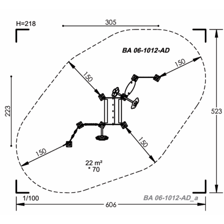 Vaikų žaidimų aikštelių įranga Baby linija – mažiesiems 'MBG-2042_BA 06-1012-AD01'