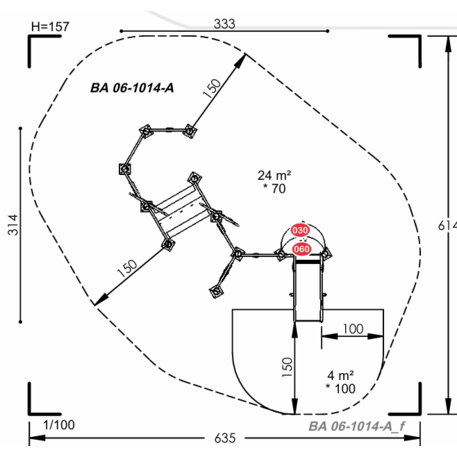 Vaikų žaidimų aikštelių įranga Baby linija – mažiesiems 'MBG-2048_BA 06-1014-A99'