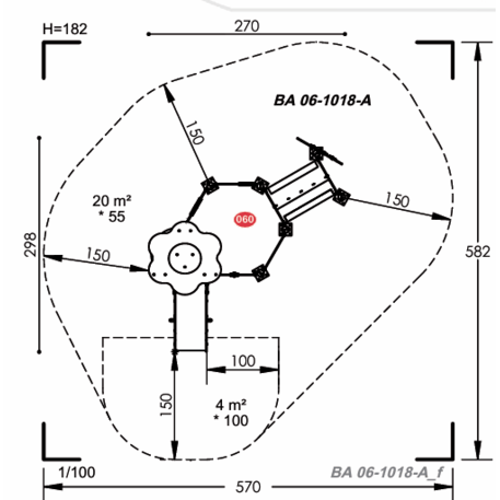Vaikų žaidimų aikštelių įranga Baby linija – mažiesiems 'MBG-2051_BA 06-1018-AD01'