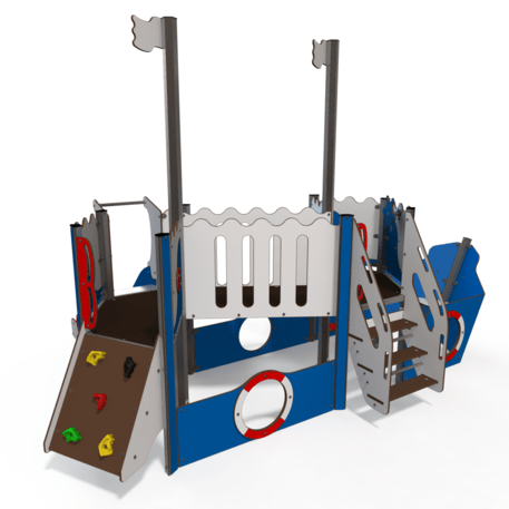  Vaikų žaidimo aikštelės kompleksas, kolekcija 'Piratų laivas / MBG-1185_CI 09-2001-B14'