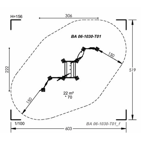 Vaikų žaidimų aikštelių įranga Baby linija – mažiesiems 'MBG-2071_BA 06-1030-T01'