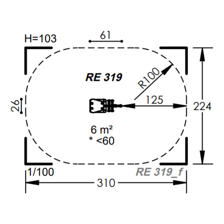 Spyruokliukas vaikų žaidimų aikštelėms 'MBG-1113_RE 319-24'