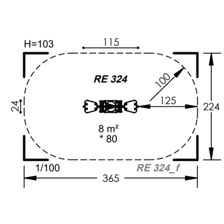 Spyruokliukas vaikų žaidimų aikštelėms 'MBG-1120_RE 324-12'