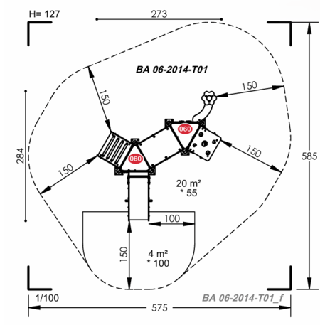 Vaikų žaidimų aikštelių įranga Baby linija – mažiesiems 'MBG-2103_BA 06-2014-T01'