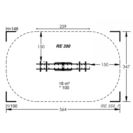 Spyruokliukas vaikų žaidimų aikštelėms 'MBG-1146_RE 350-99'