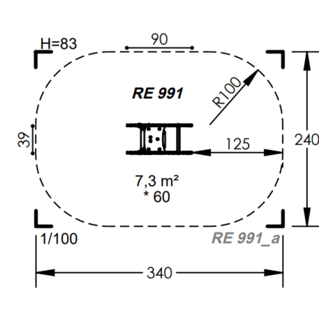 Spyruokliukas vaikų žaidimų aikštelėms 'MBG-1156_RE 991-99'